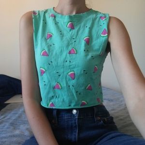 🌸 3 for $20 Watermelon Crop Top XS